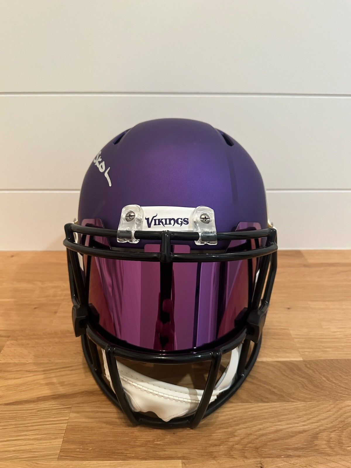 Jordan Addison Signed Minnesota Vikings Full-Size Speed Replica Helmet – “SKOL”
