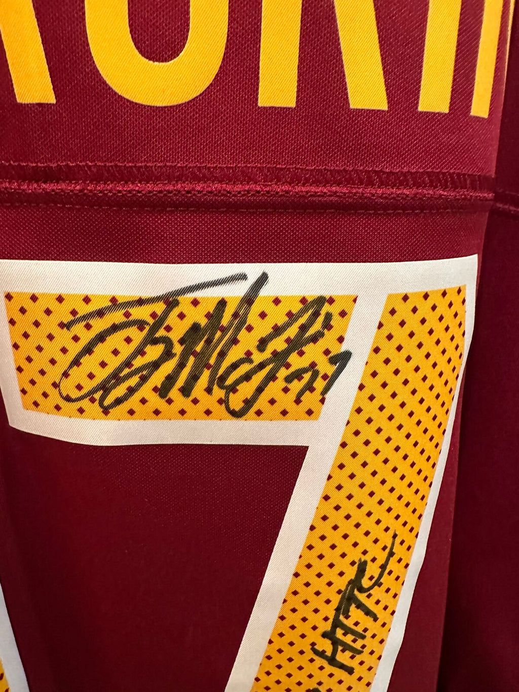Terry McLaurin Signed “Scary Terry / HTTC” Commanders Nike Jersey XL Fanatics