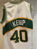 Shawn Kemp Signed Seattle SuperSonics #40 Jersey “Reign Man” – Beckett