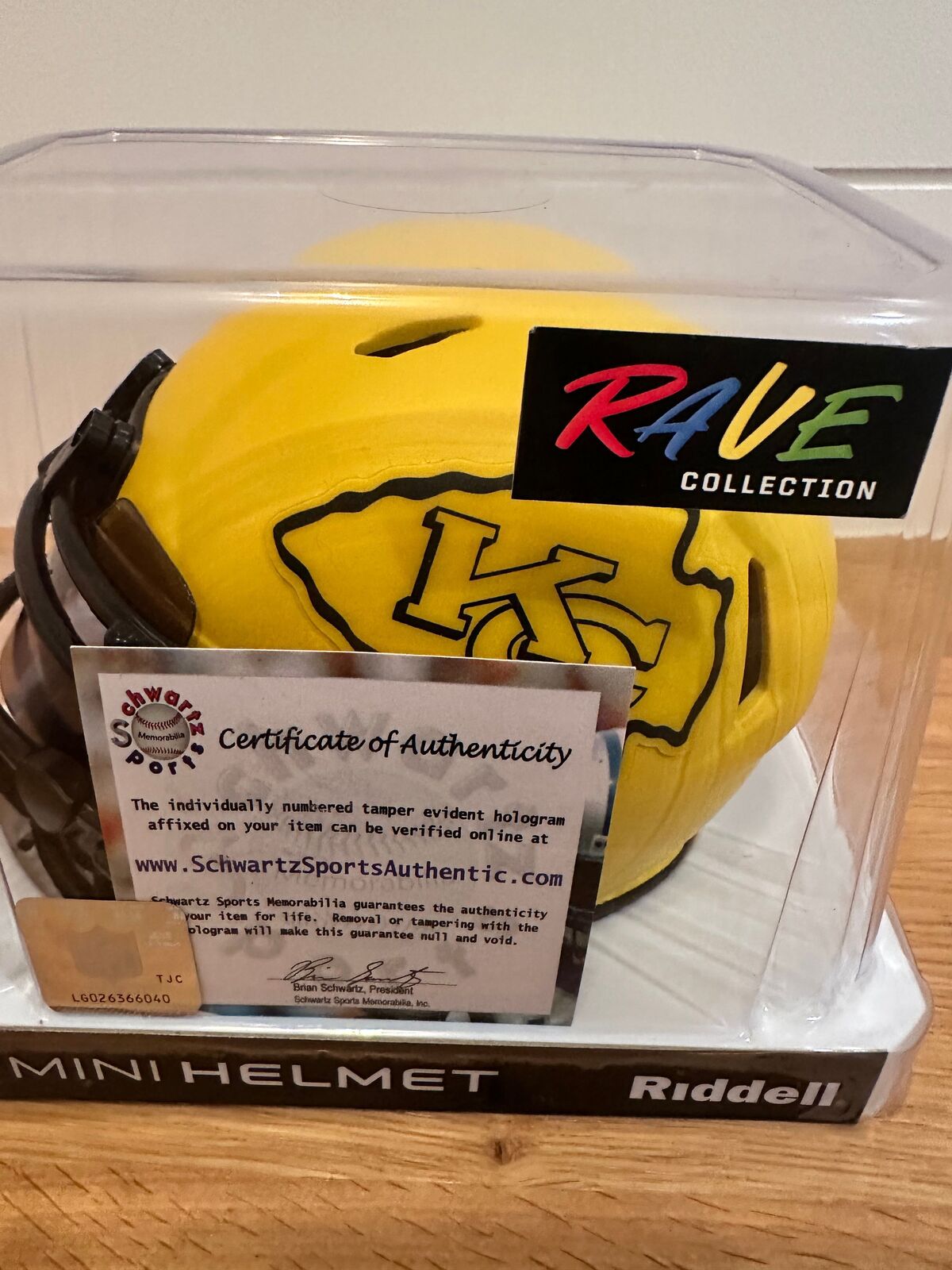 Jan Stenerud Signed Kansas City Chiefs Rave Speed Mini Helmet HOF 91
