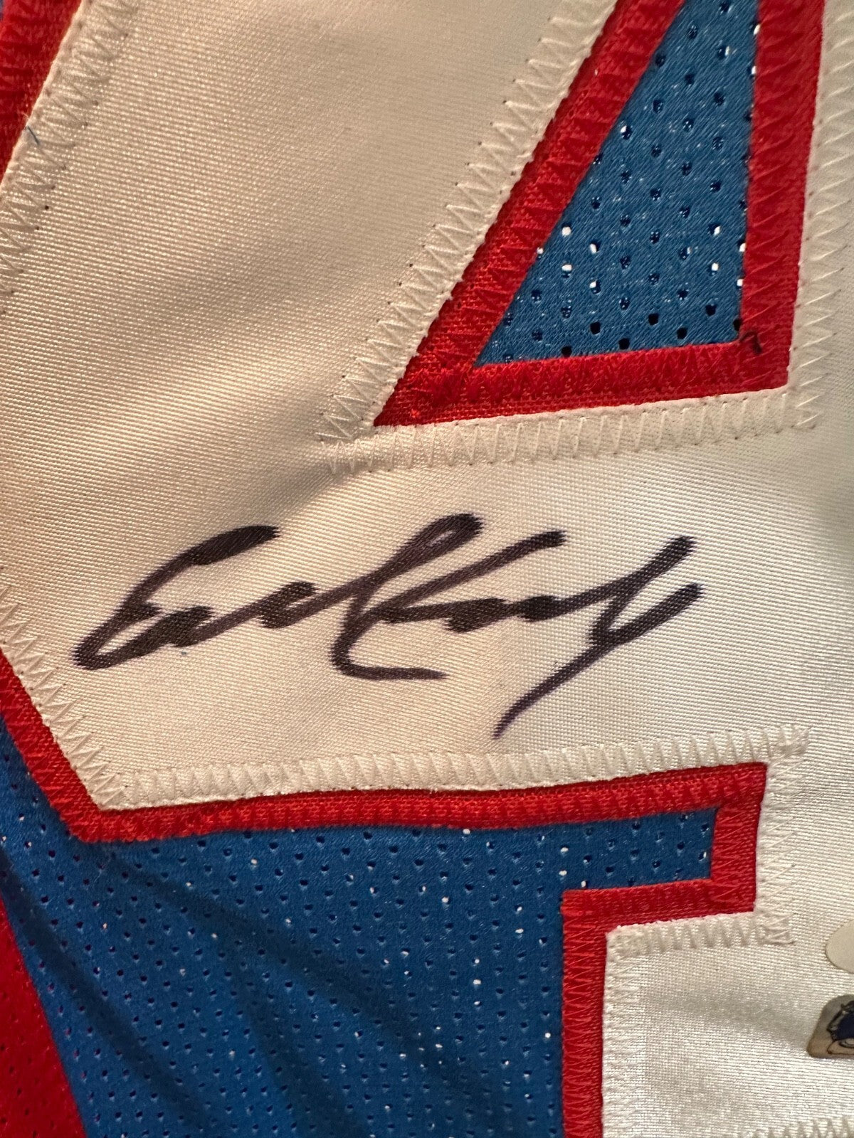Earl Campbell Signed #34 Split-Color Jersey – JSA & Fiterman Authenticated