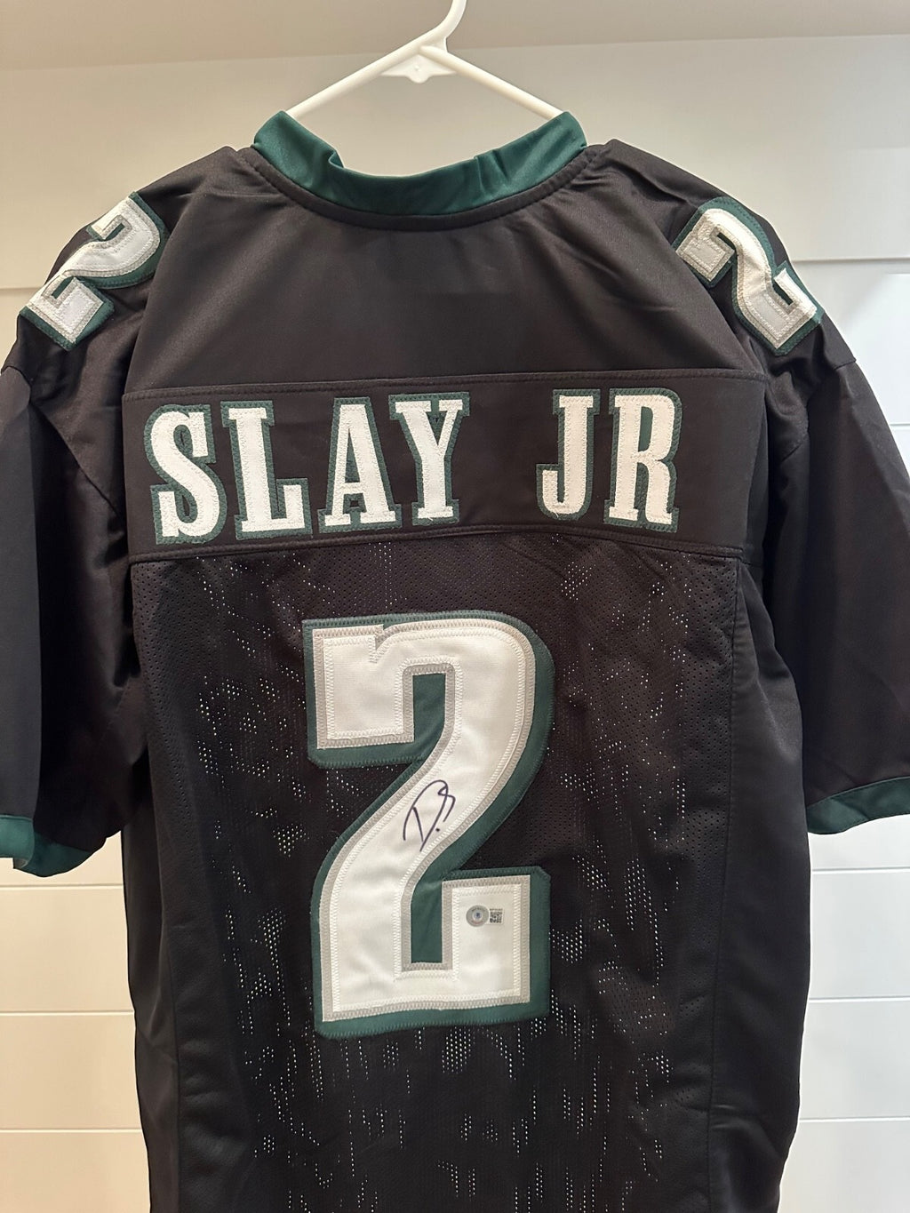 Darius Slay Jr. Signed Philadelphia Eagles Black Jersey – Beckett Witnessed