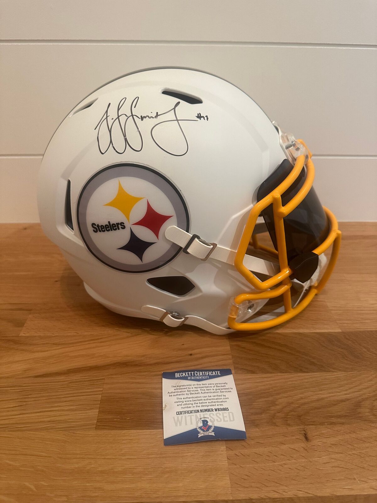 JuJu Smith-Schuster Signed Pittsburgh Steelers Full-Size  Riddell Replica Helmet