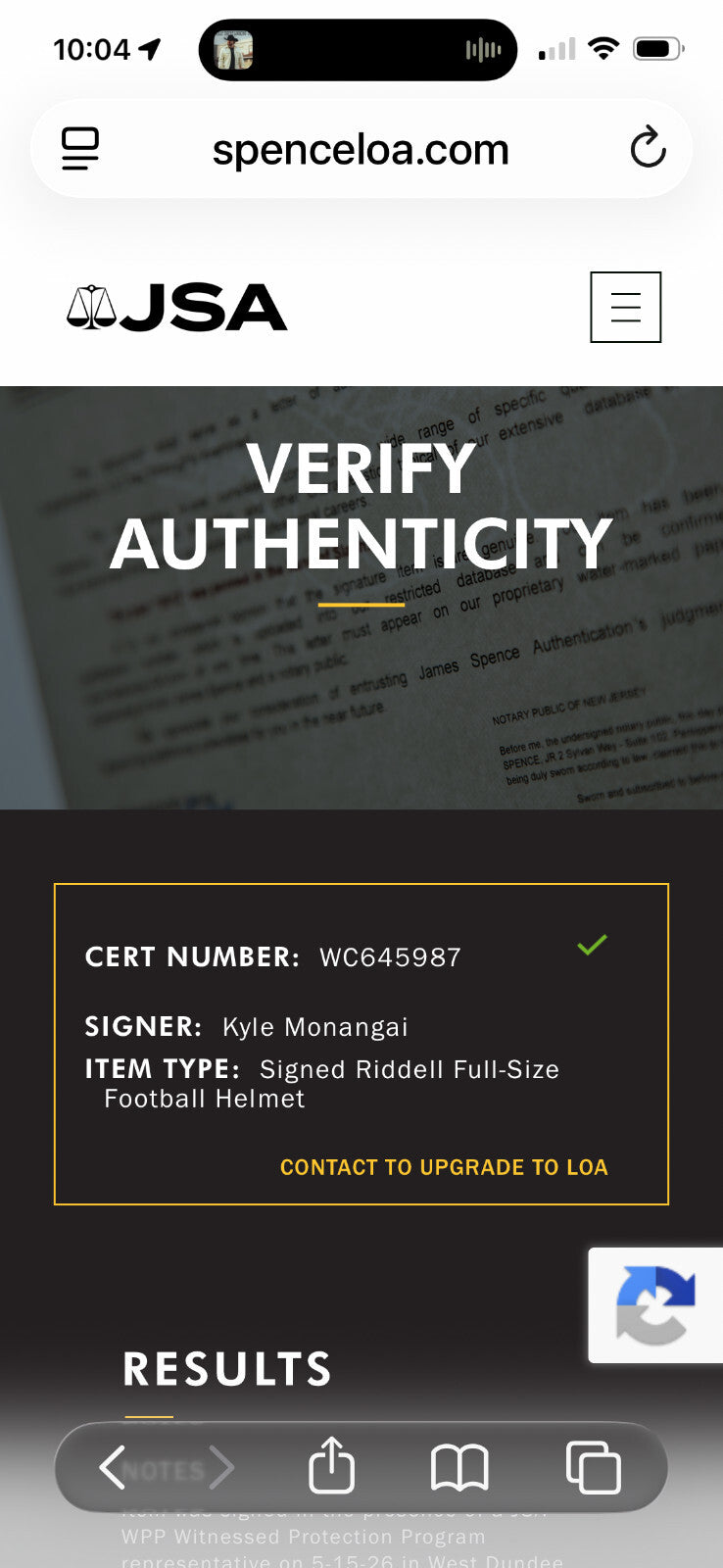Kyle Monangai Signed Chicago Bears Full-Size Replica Helmet – JSA Witnessed