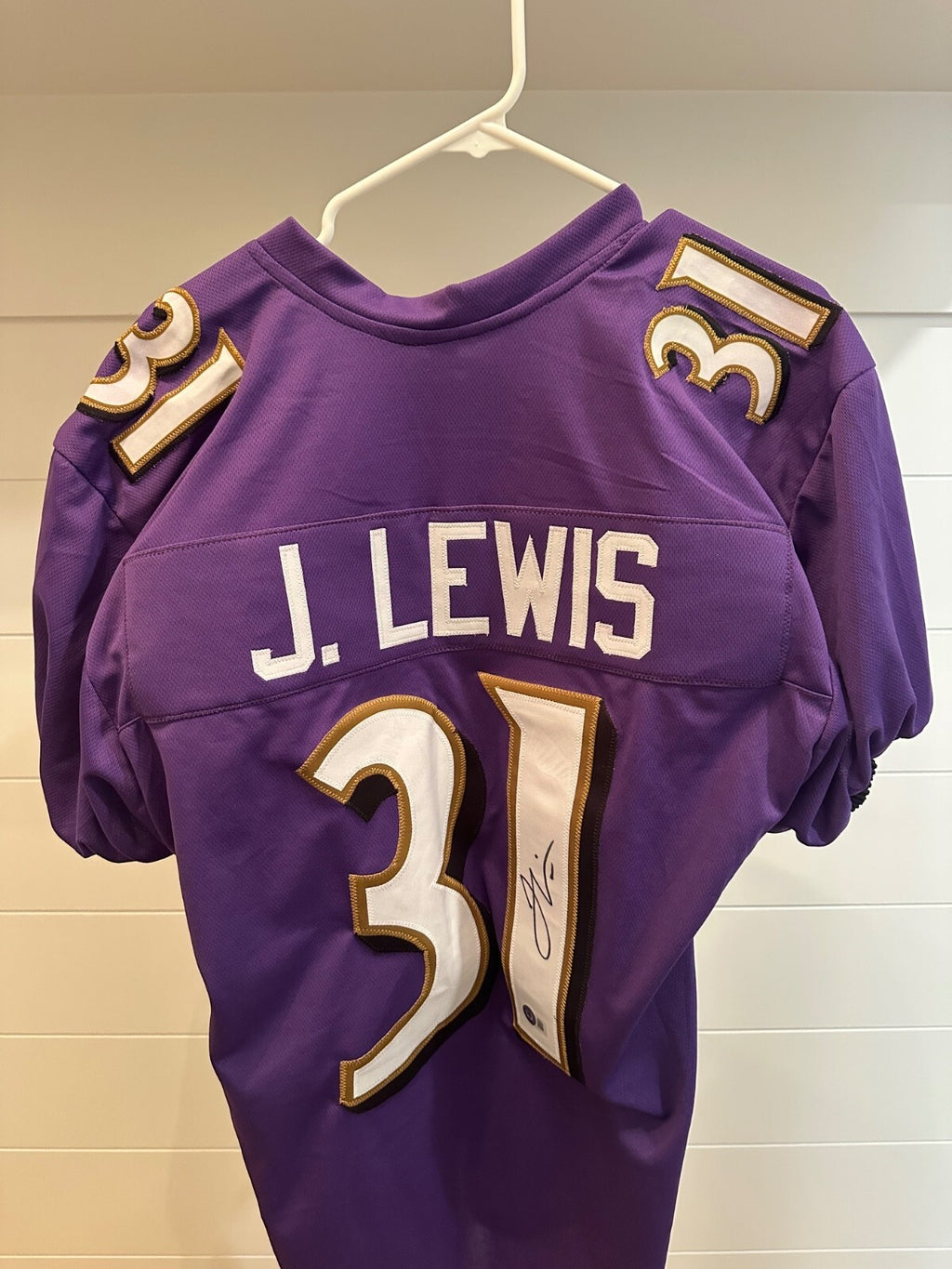 Jamal Lewis Autographed Ravens Purple Jersey – Beckett Witnessed
