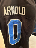 Terrion Arnold Signed Detroit Lions #0 Black Jersey – Beckett BAS Authenticated