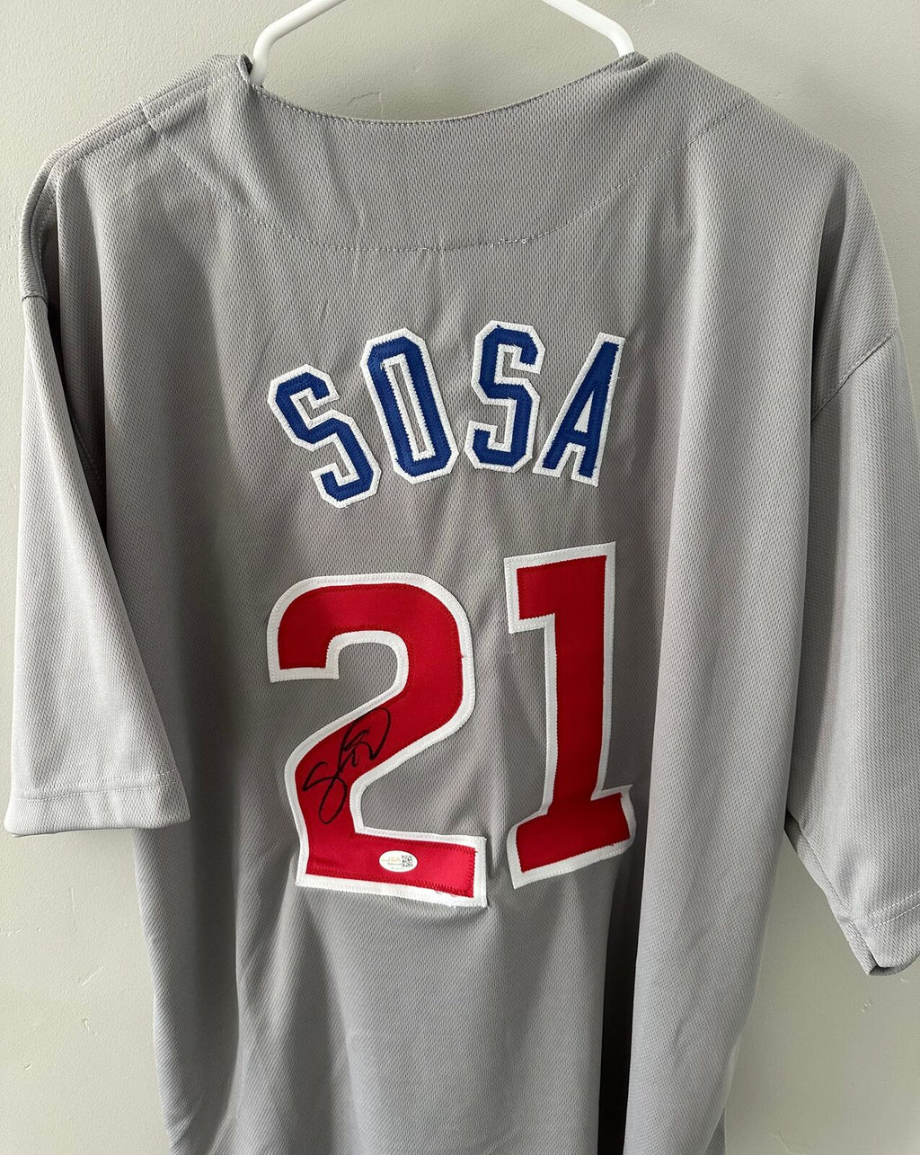 Sammy Sosa Signed Chicago Cubs Custom Jersey #21 – JSA Witnessed COA