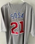Sammy Sosa Signed Chicago Cubs Custom Jersey #21 – JSA Witnessed COA
