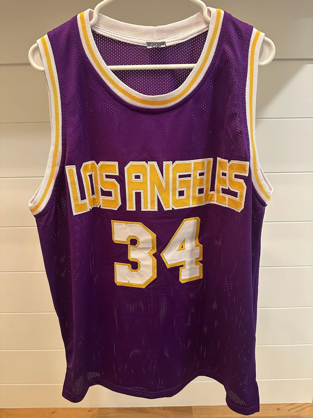 Shaquille O’Neal Signed Los Angeles Lakers #34 Purple Jersey – SWAU COI
