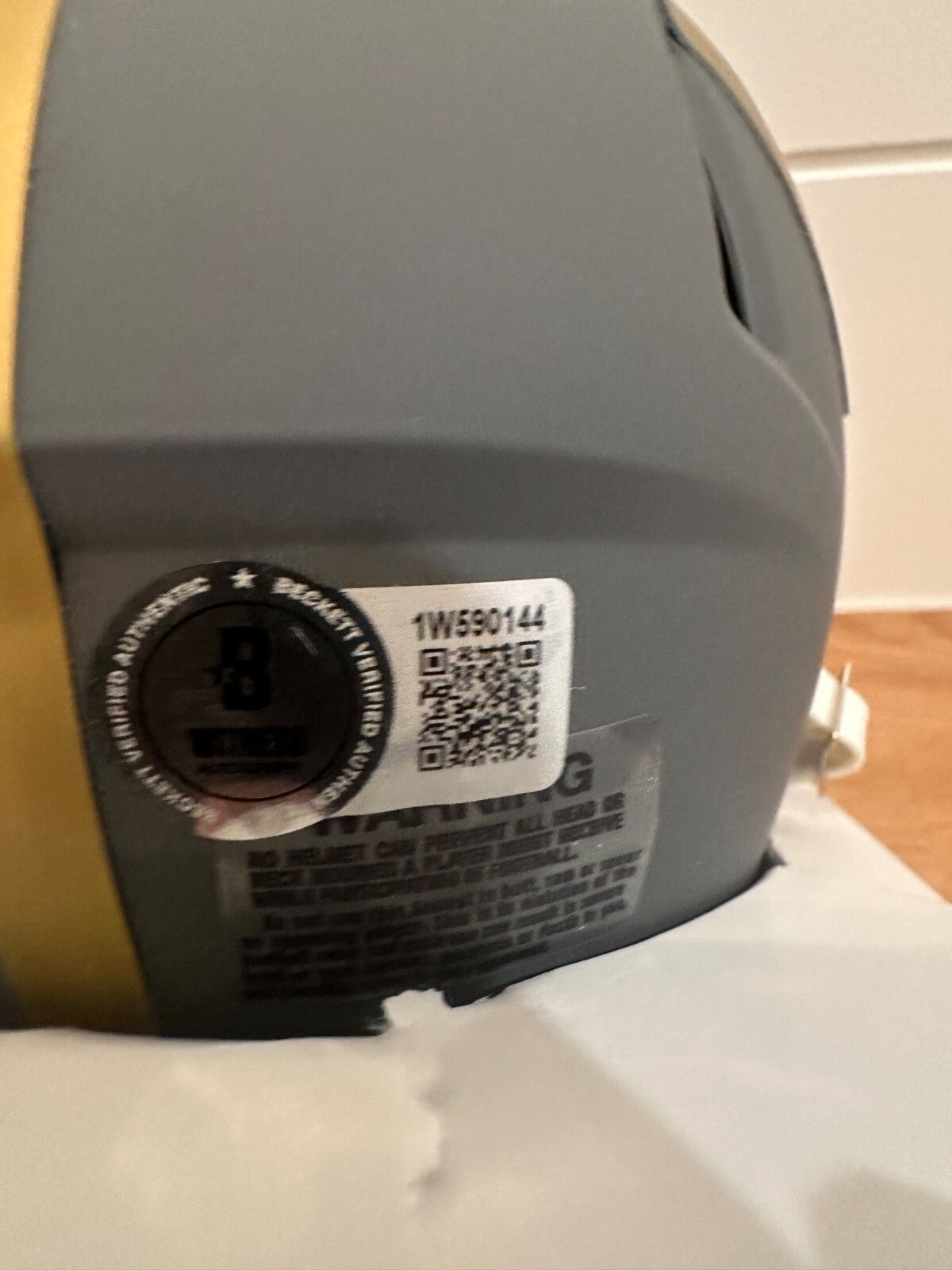 Brian Robinson Jr. Signed Commanders Slate Mini Helmet – Beckett Witnessed