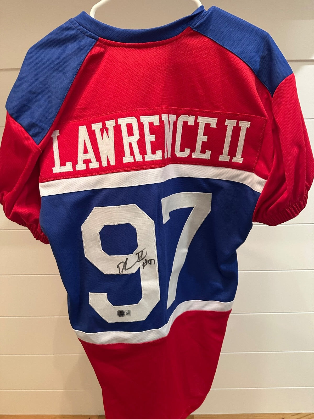 Dexter Lawrence II Signed New York Giants #97 Jersey – Beckett Witnessed