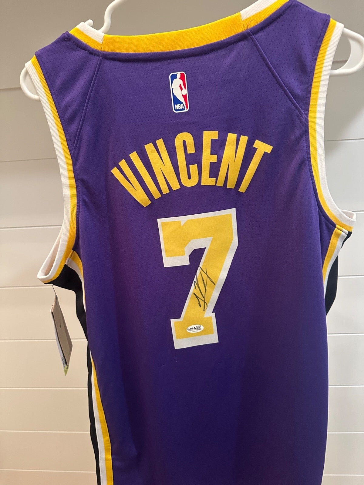 Gabe Vincent Signed Lakers Jordan Jersey – JSA Authenticated – Size 48
