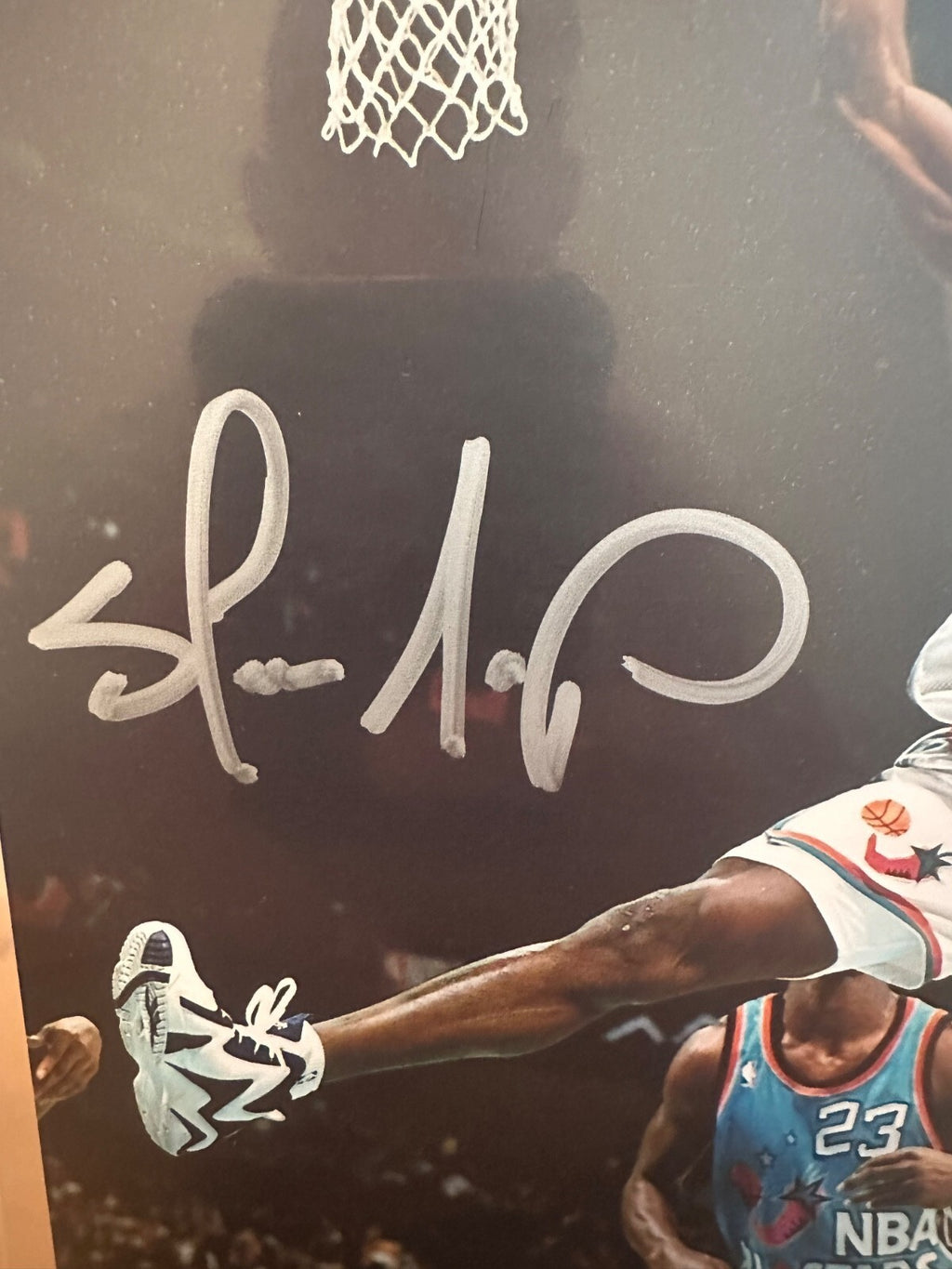 Shawn Kemp 8x10 Signed 1996 NBA All-Star Dunk Photo – Beckett Witnessed