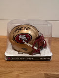 Garrison Hearst Signed 49ers Riddell Speed Mini Helmet – Beckett Witnessed