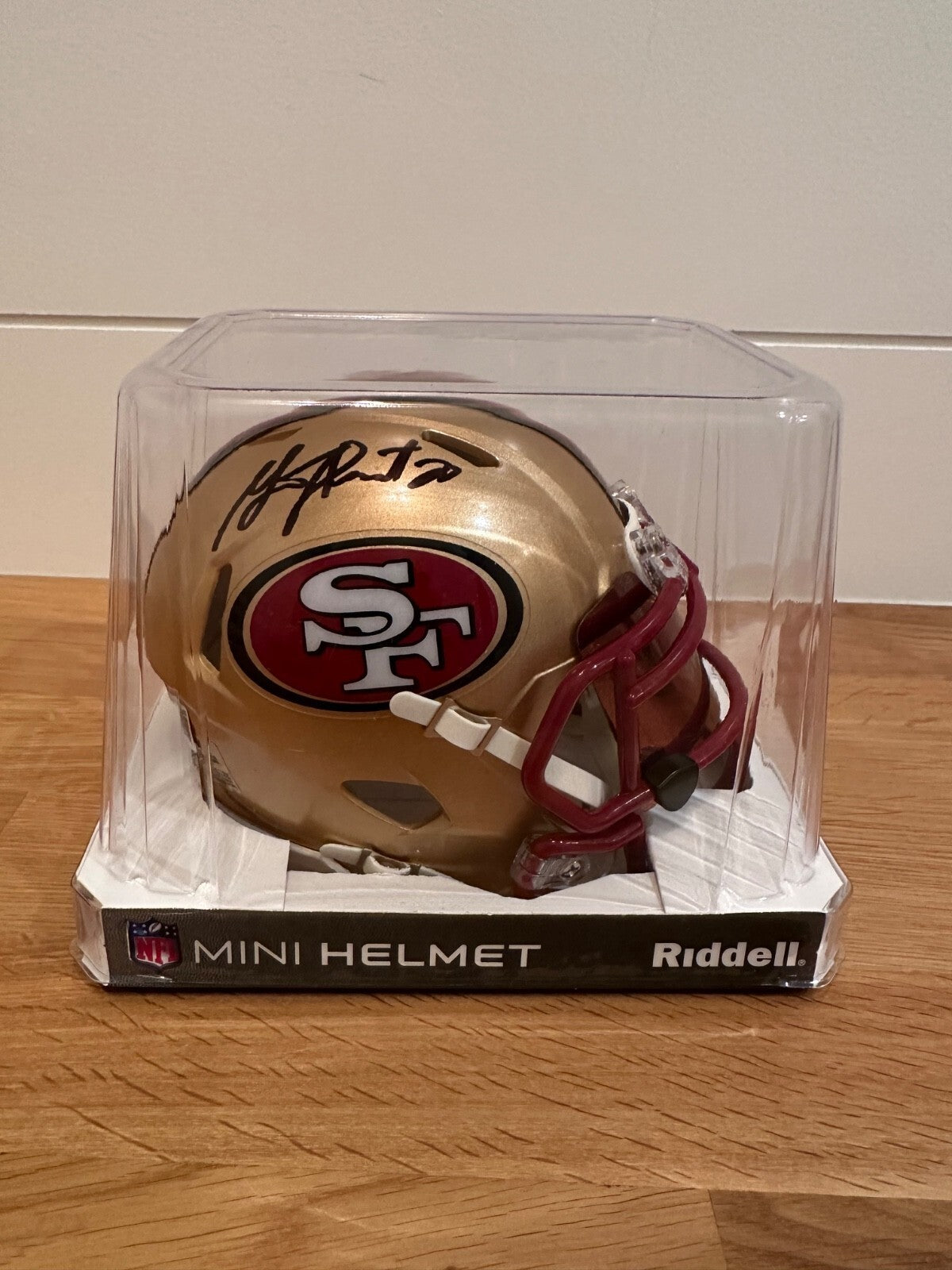 Garrison Hearst Signed 49ers Riddell Speed Mini Helmet – Beckett Witnessed
