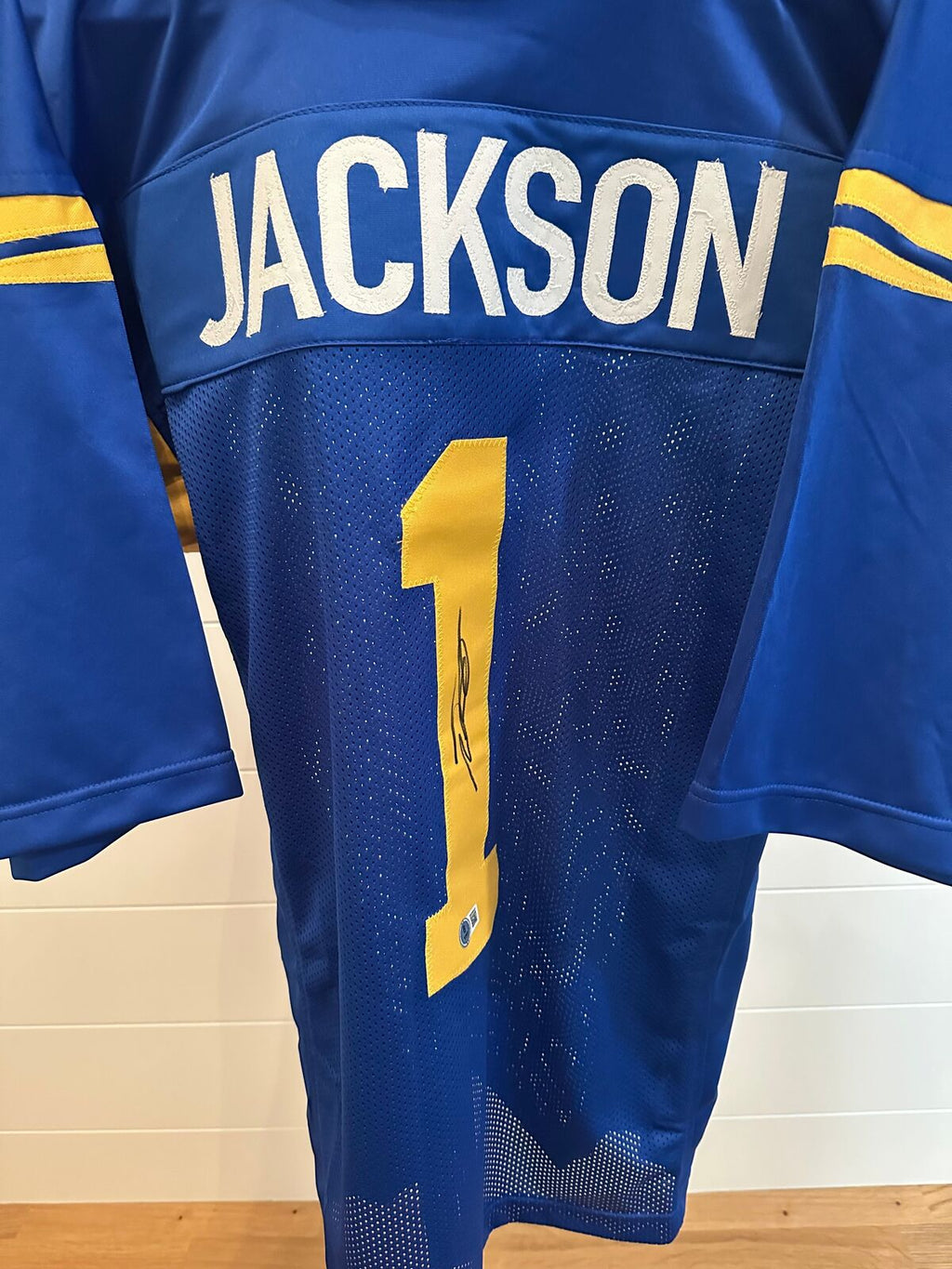 DeSean Jackson Autographed Rams Blue Jersey – Beckett Witnessed