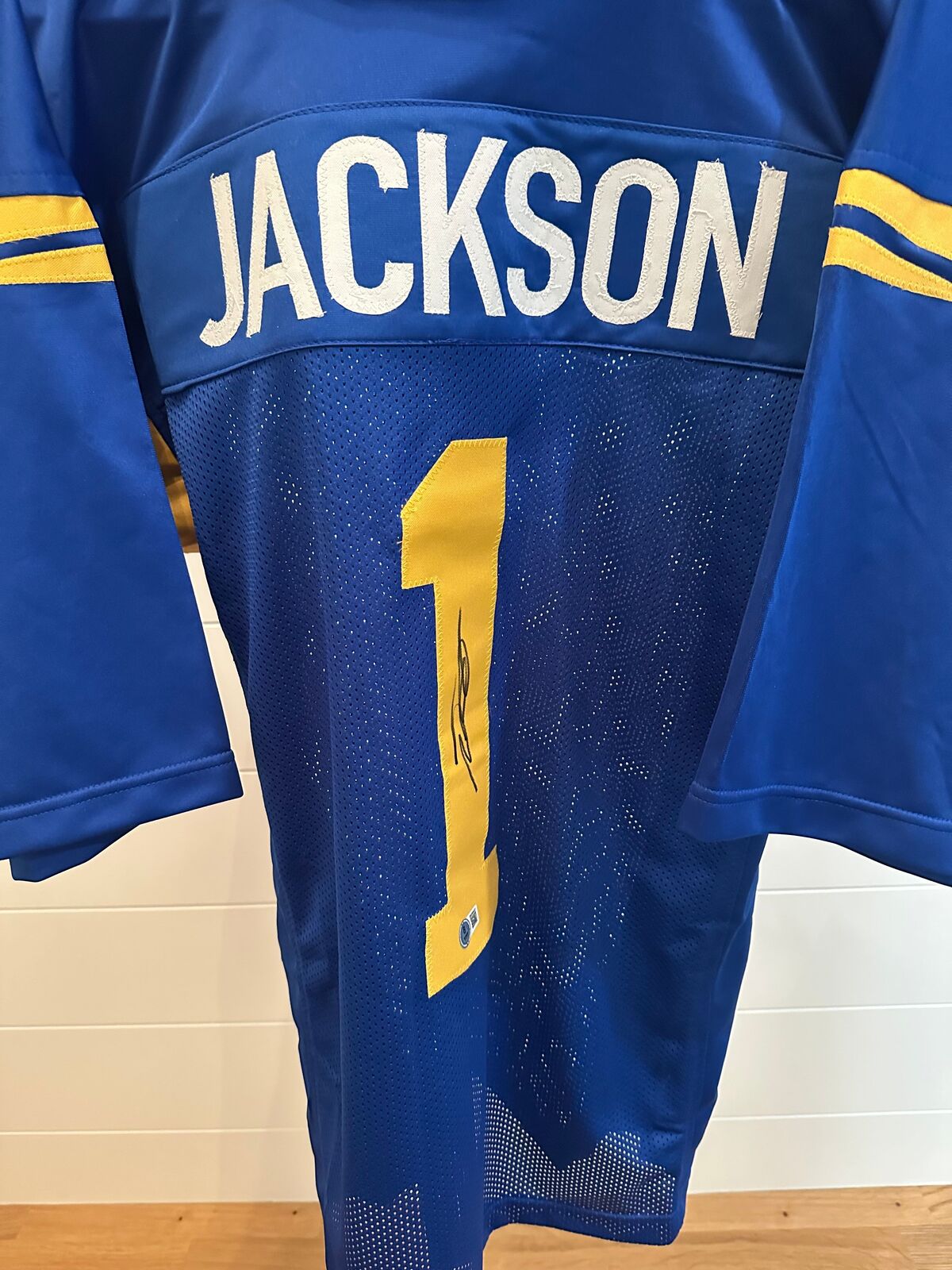 DeSean Jackson Autographed Rams Blue Jersey – Beckett Witnessed