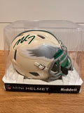 Mike Vick Signed Philadelphia Eagles Retro Mini Helmet – Beckett Witness COA