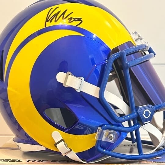 Kyren Williams Signed Los Angeles Rams Full Size Speed Replica Helmet – Fanatics