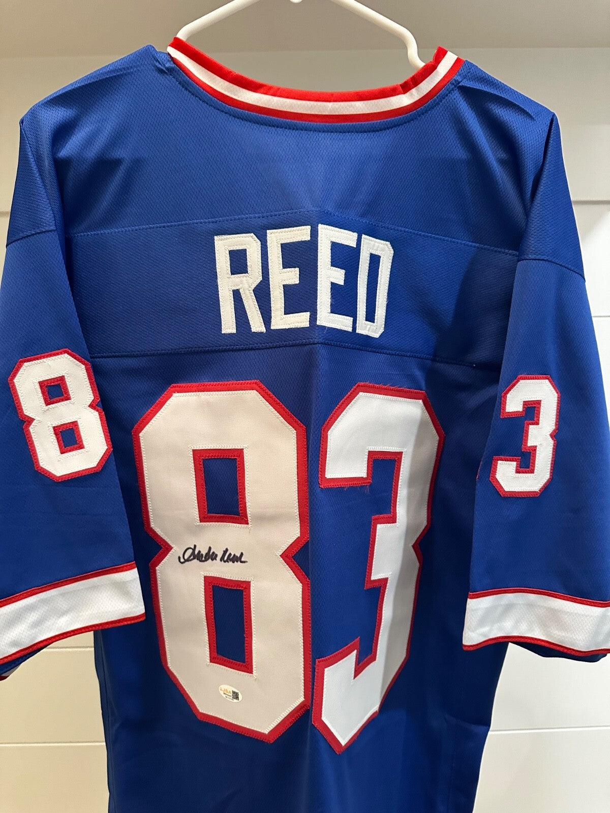 Andre Reed Signed Buffalo Bills Custom Jersey — JSA Witness Certified