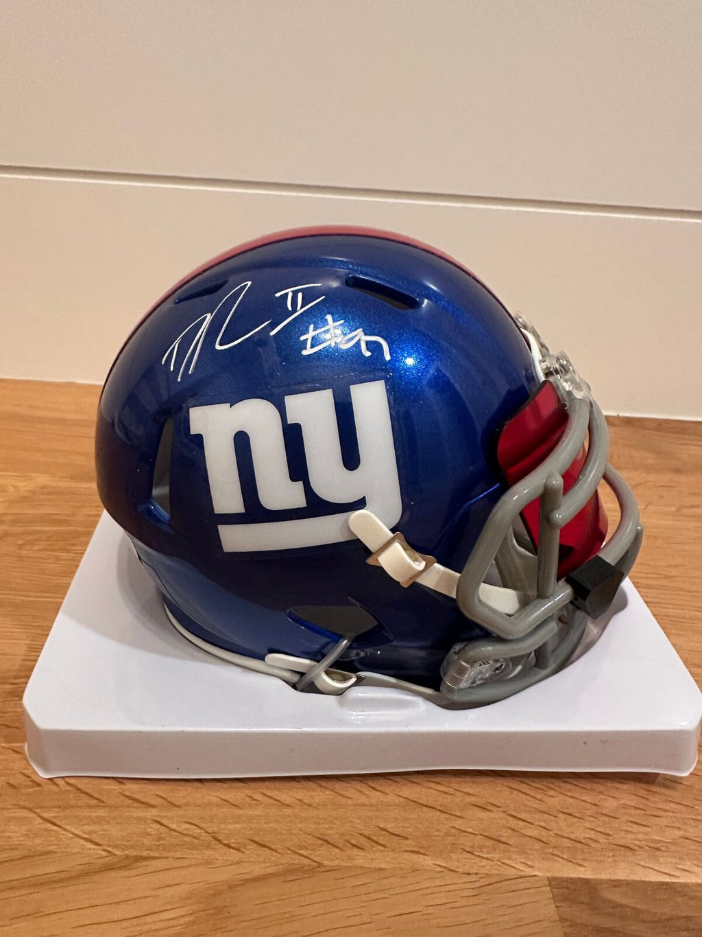 Dexter Lawrence II Signed New York Giants Riddell Speed Mini Helmet – Beckett