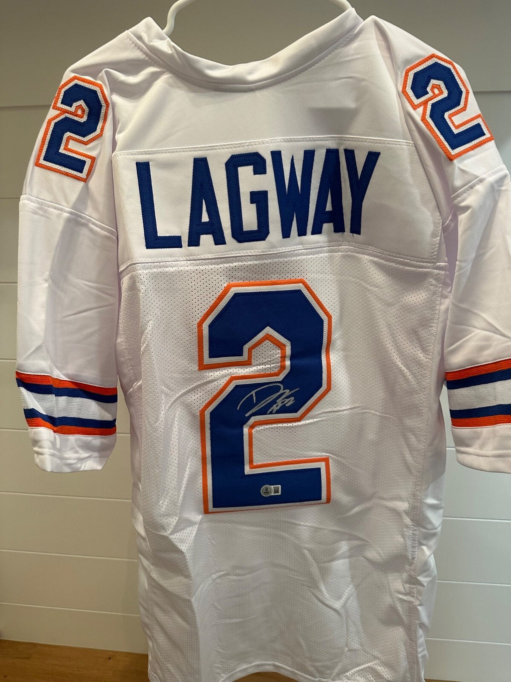 DJ Lagway Signed Florida Gators White #2 Jersey – Beckett Witnessed