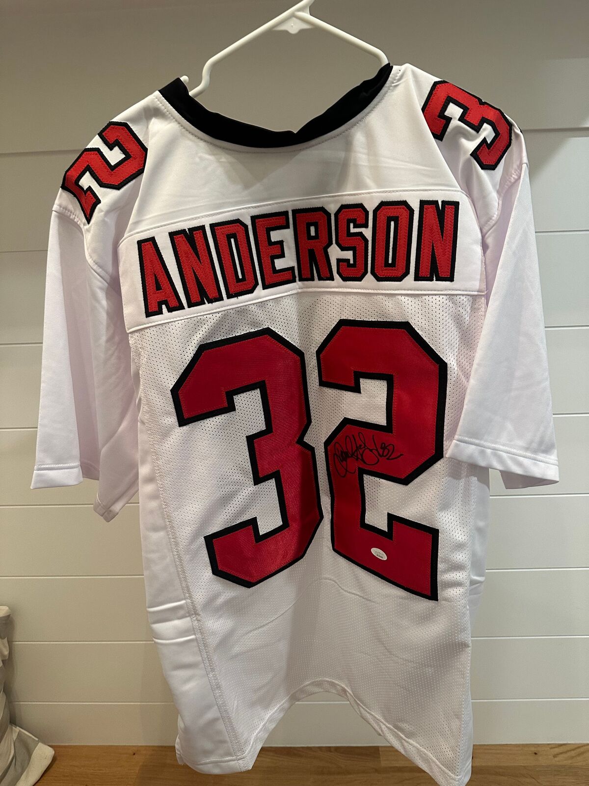 Jamal Anderson Signed Atlanta Falcons #32 Custom Jersey – JSA