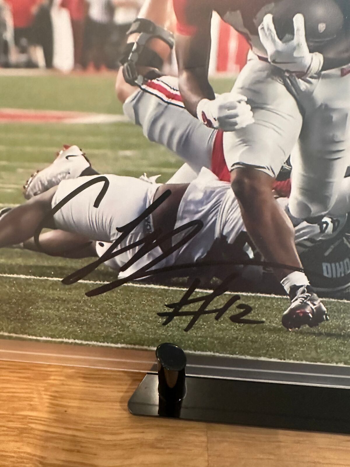 CJ Donaldson Signed Ohio State Buckeyes 8x10 Photo – #12 – Prime Time