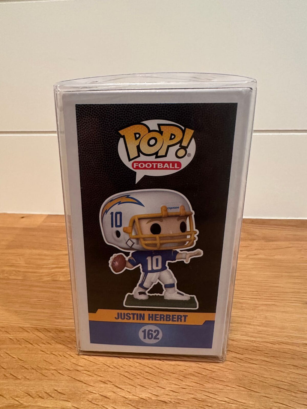 Justin Herbert Funko Pop! Football #162 – Los Angeles Chargers – In Protector