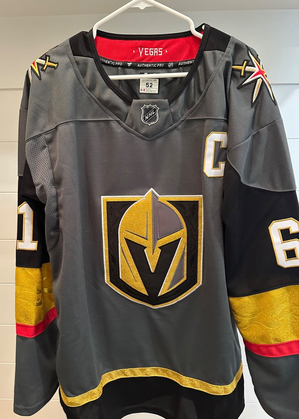 Mark Stone #61 Vegas Golden Knights Fanatics Authentic Pro Jersey – Size 52