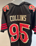 Alfred Collins Signed 49ers #95 Black Jersey – Beckett Witnessed