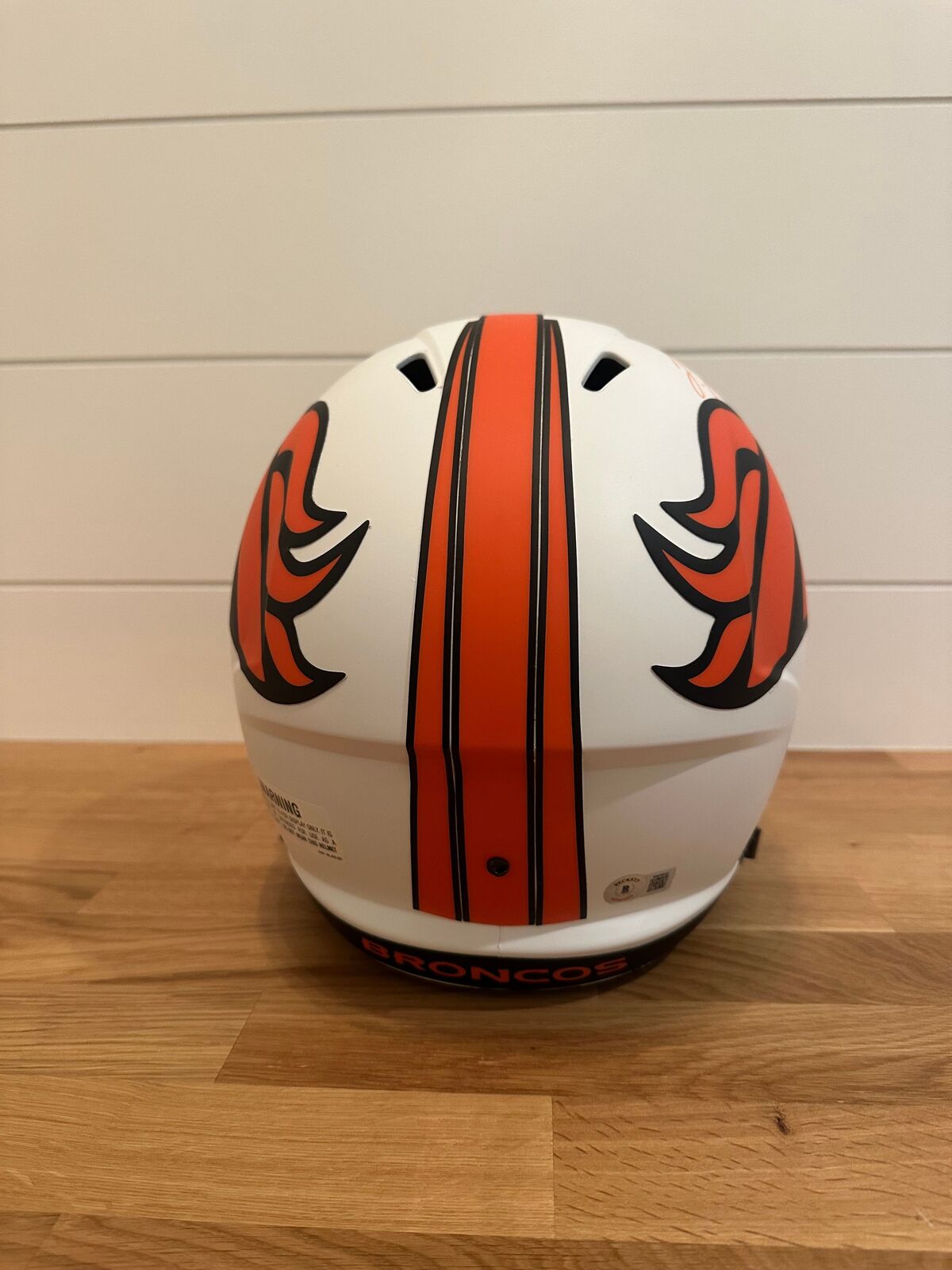 Jerry Jeudy Signed Denver Broncos Lunar Full-Size Replica Helmet – Beckett