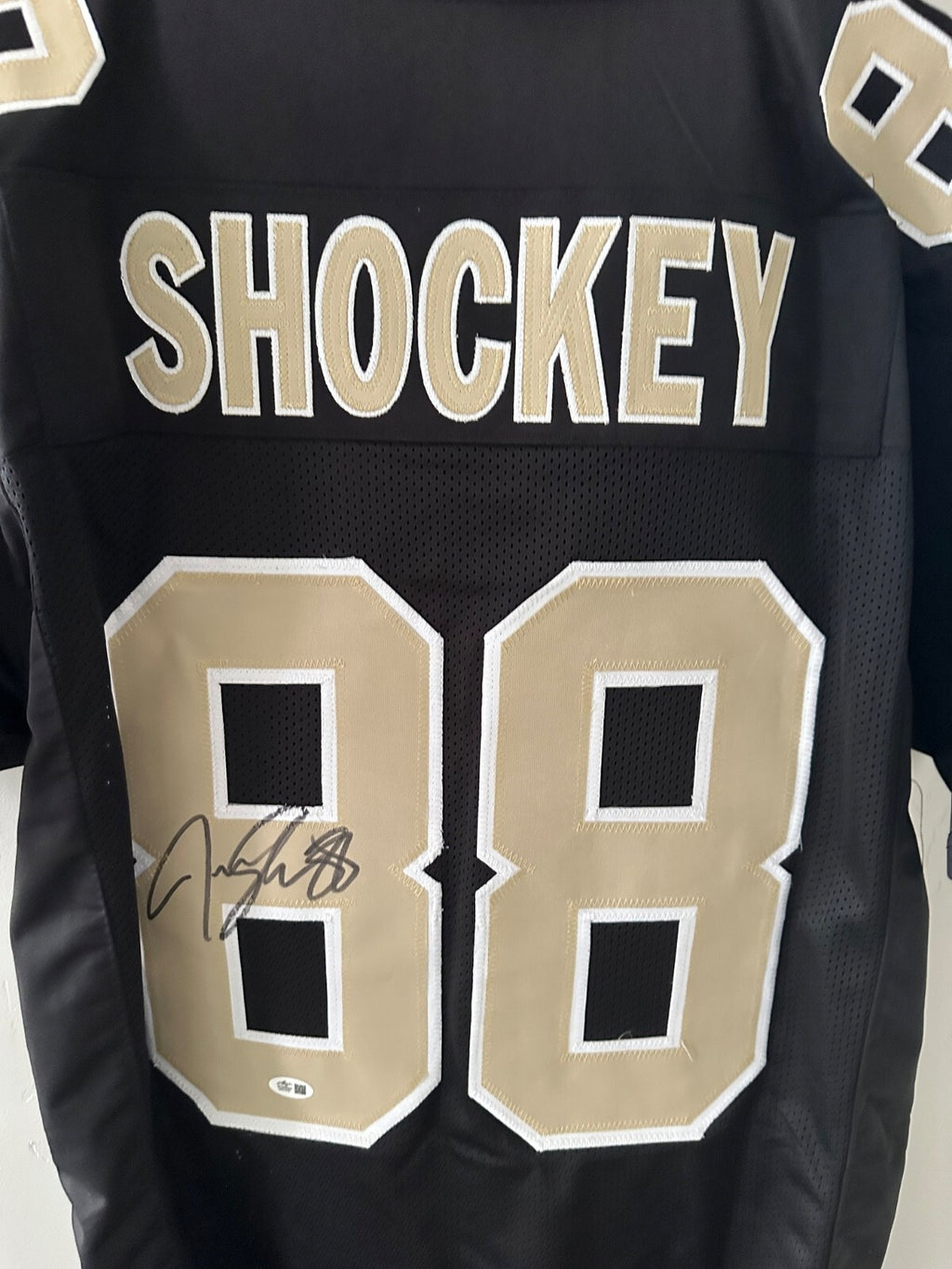 Jeremy Shockey Signed New Orleans Saints Jersey – Leaf Witnessed COA
