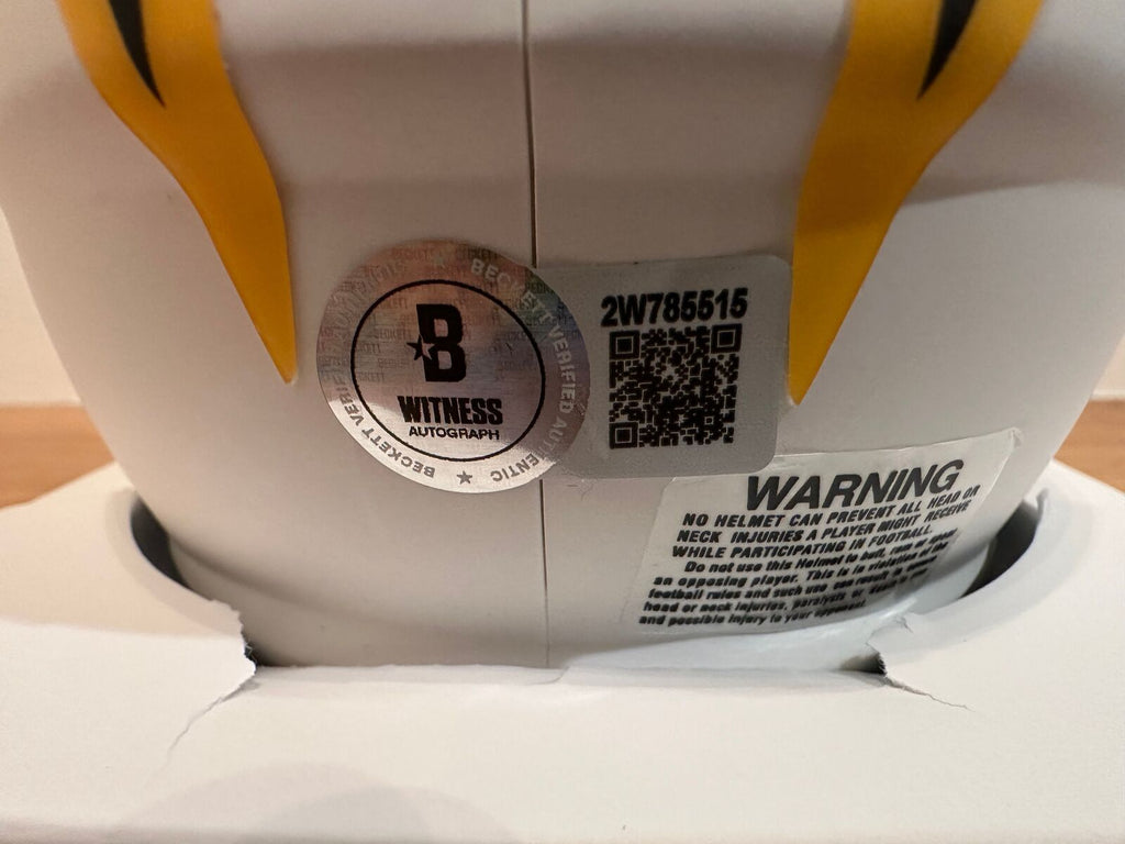 Darren Sproles Signed Chargers Lunar Eclipse Mini Helmet – Beckett Witnessed COA