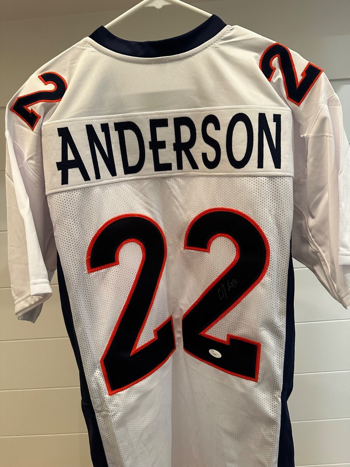 C.J. Anderson Signed Denver Broncos #22 Jersey – JSA Certified