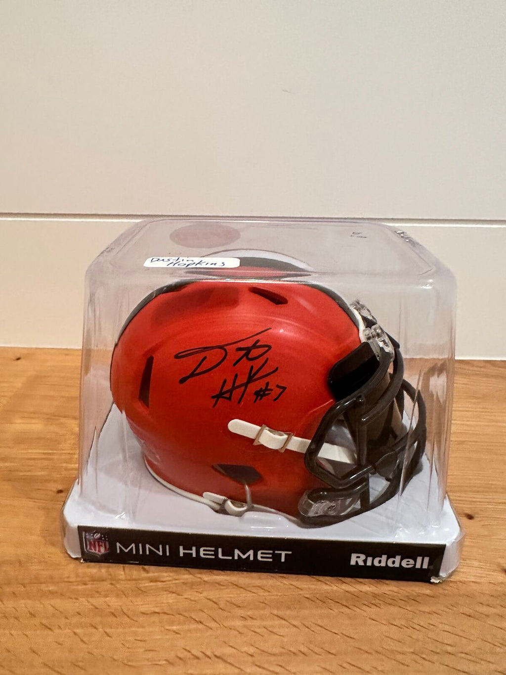 Dustin Hopkins Signed Cleveland Browns Speed Mini Helmet — JSA COA