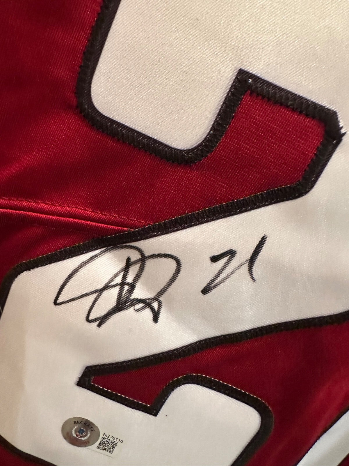 Patrick Peterson Signed Arizona Cardinals Nike Jersey #21 – Beckett