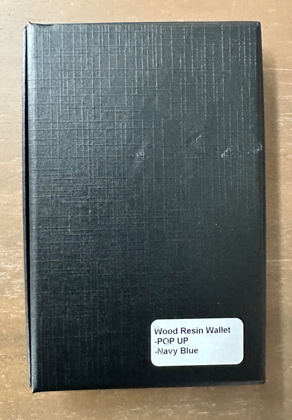 Avant Wood & Resin RFID Wallet – Navy Blue – Brand New