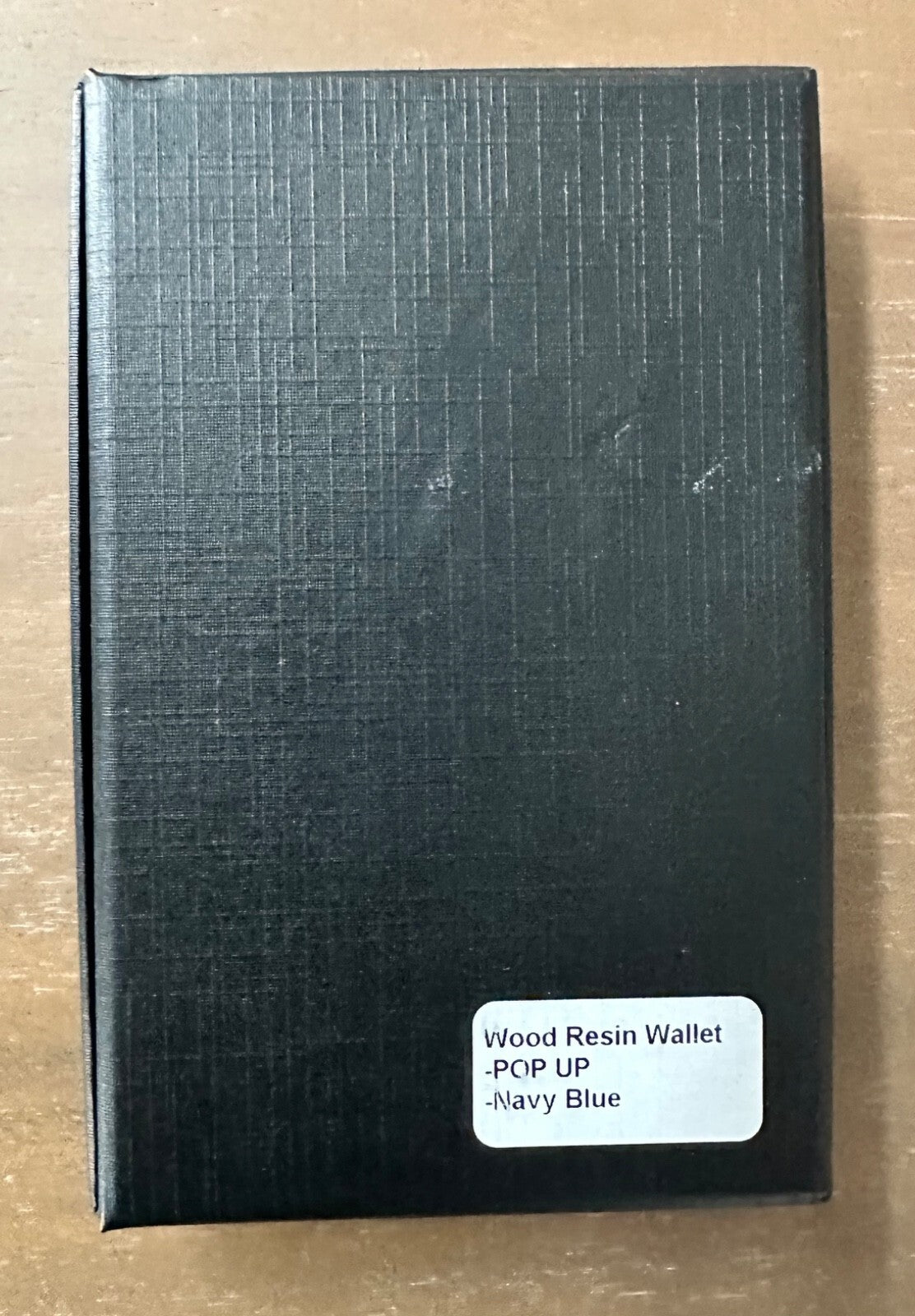 Avant Wood & Resin RFID Wallet – Navy Blue – Brand New