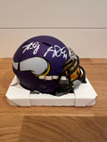Sam Darnold & Aaron Jones Dual Signed Minnesota Vikings Riddell Mini Helmet –