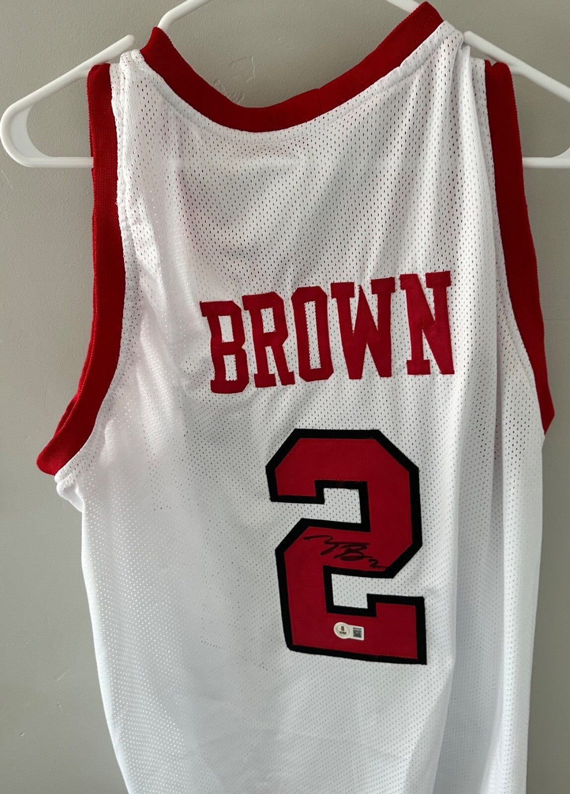 Terrance Brown signed Utah Utes jersey-Beckett