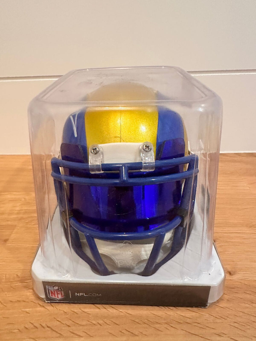 Aaron Donald Signed LA Rams Flash Alternate Mini Helmet — Beckett COA