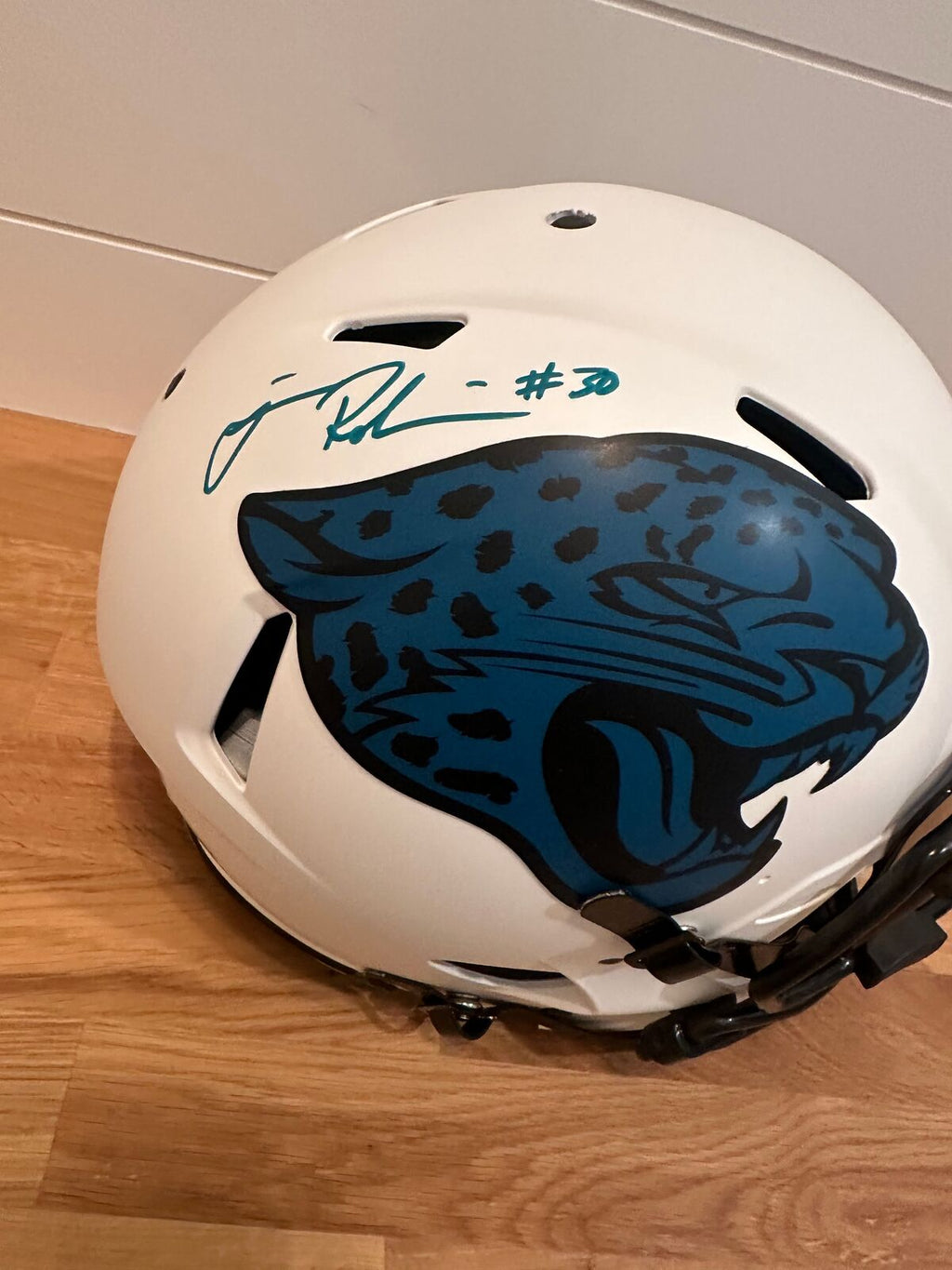 James Robinson Signed Jacksonville Jaguars Authentic Full-Size Helmet – Beckett