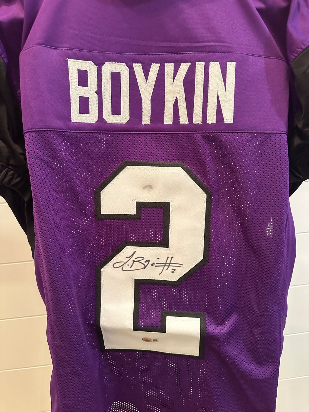 Trevone Boykin Signed TCU #2 Jersey game cut sleeves– Beckett Authenticated