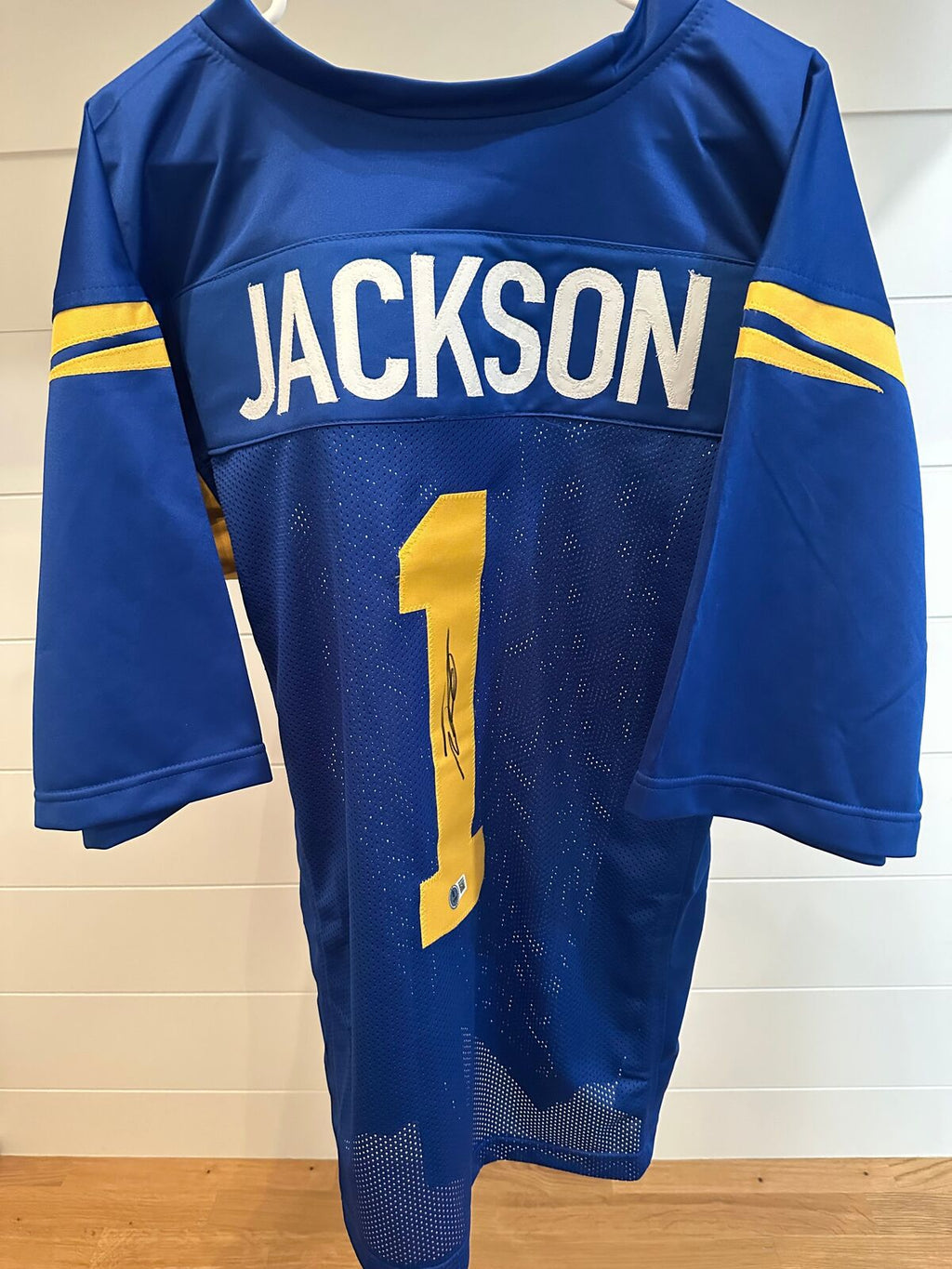 DeSean Jackson Autographed Rams Blue Jersey – Beckett Witnessed