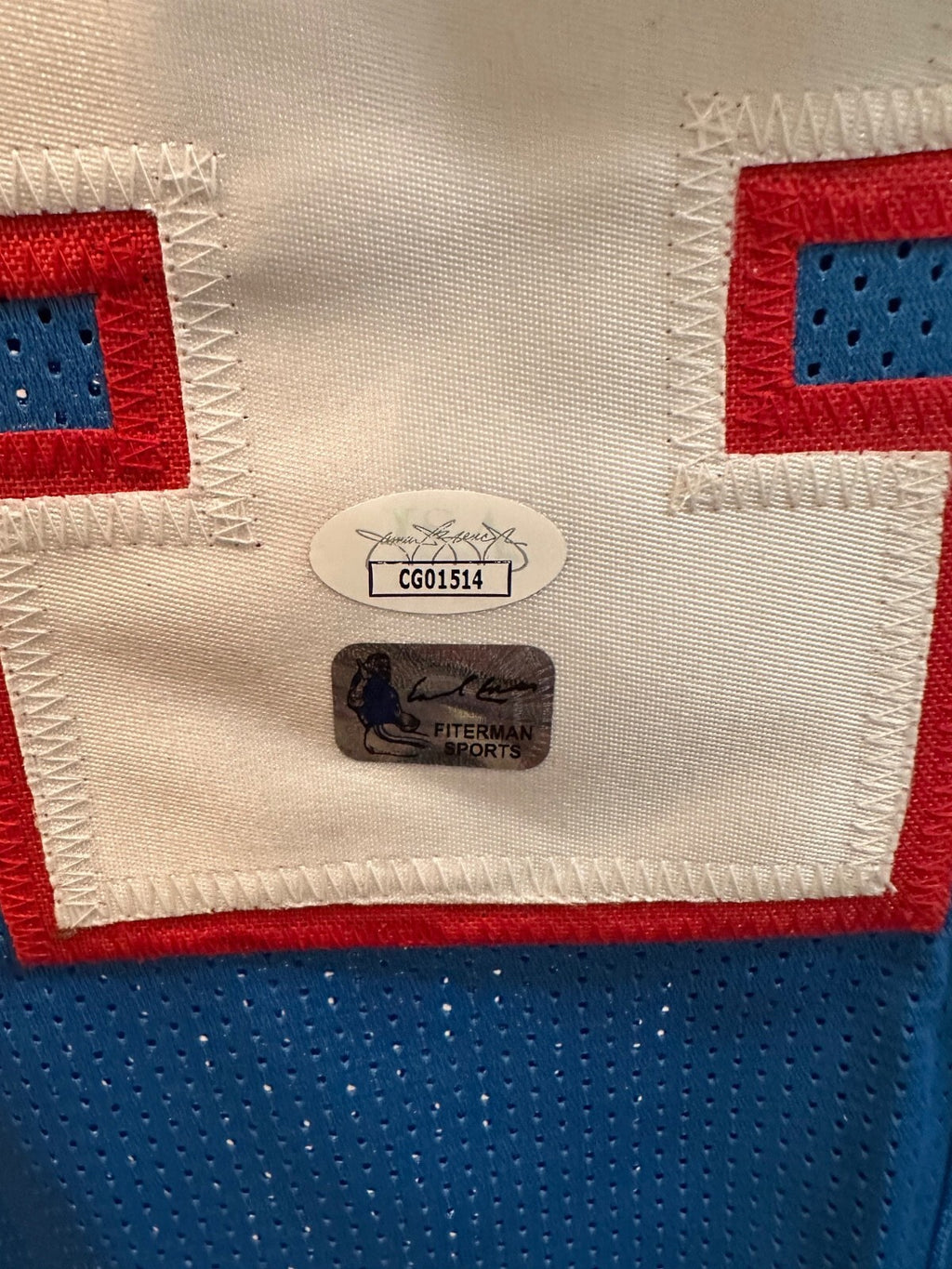 Earl Campbell Signed #34 Split-Color Jersey – JSA & Fiterman Authenticated