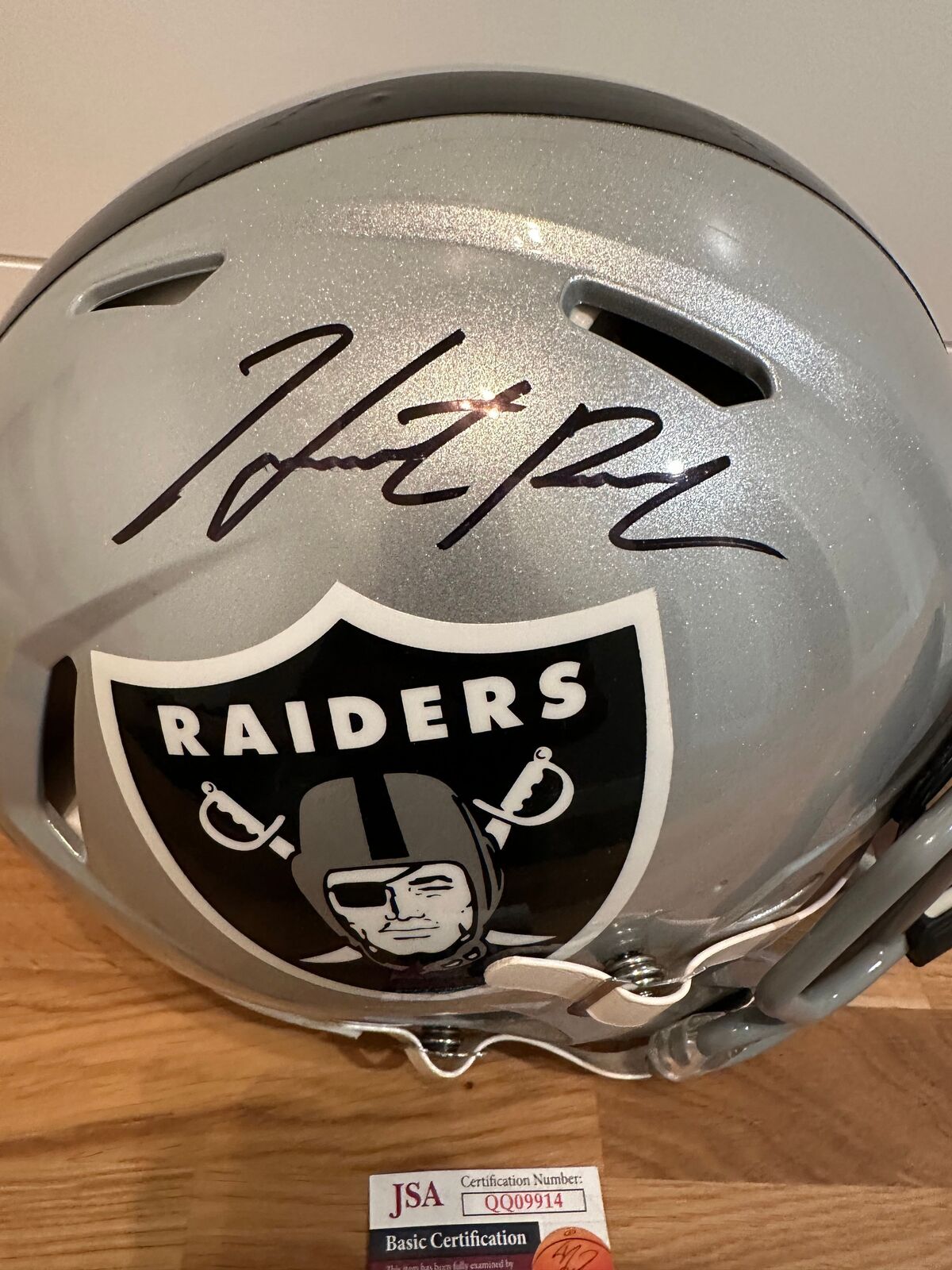 Hunter Renfrow Signed Las Vegas Raiders Full-Size Authentic Riddell Speed Helmet