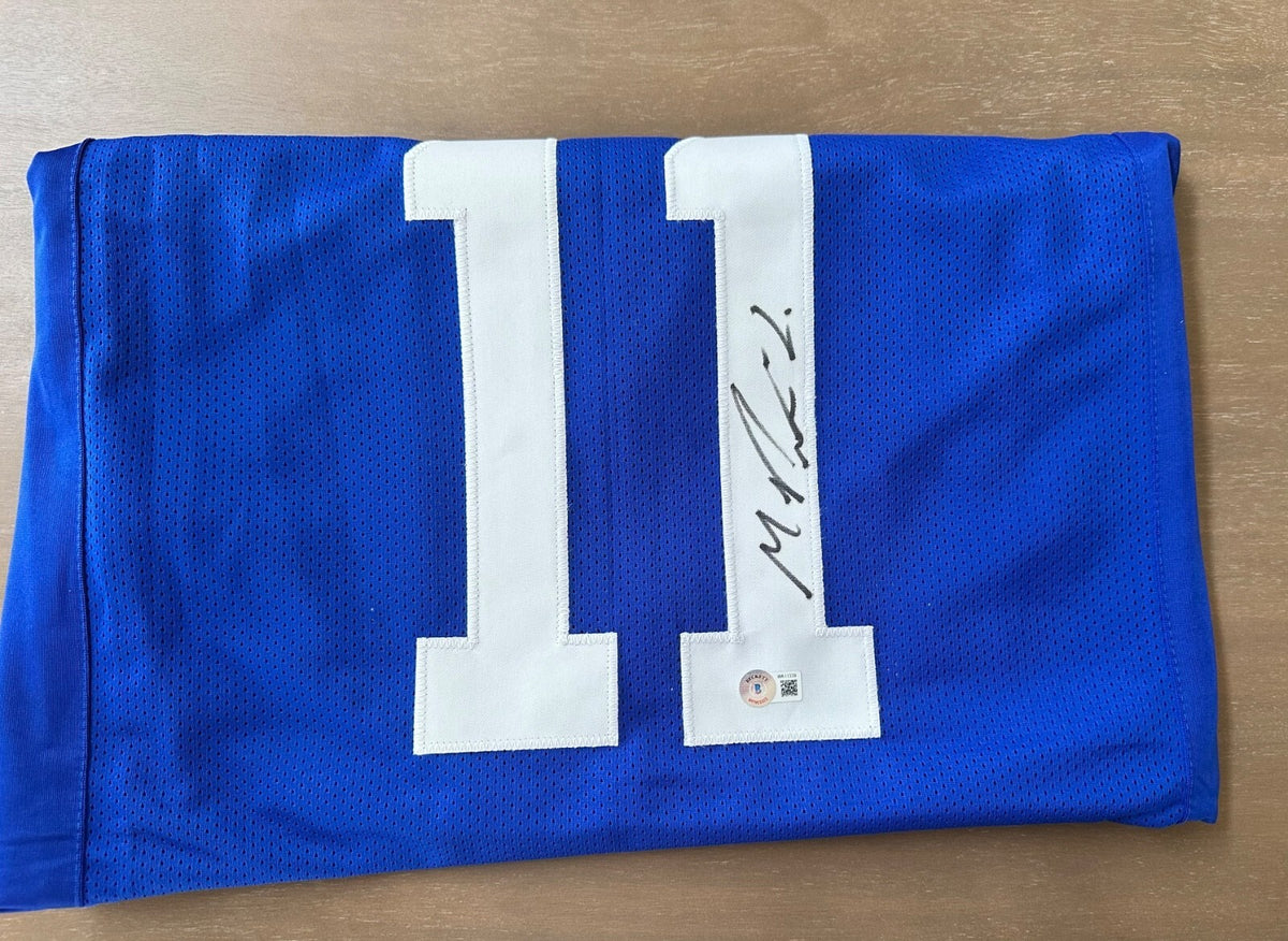 Michael Pittman Jr. Indianapolis Colts #11 Blue Signed Football Jersey BAS