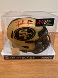 Frank Gore Signed 49ers Gold Mini Helmet – Beckett Witnessed
