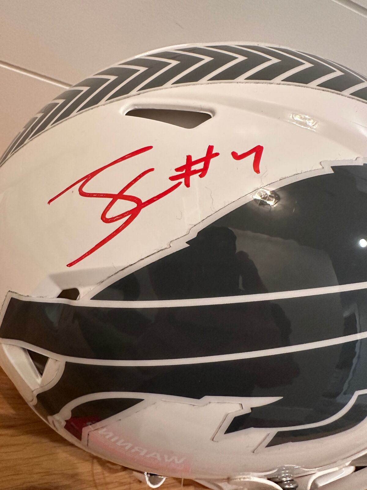 James Cook Signed Buffalo Bills 2024 Salute to Service FullSize Authentic Helmet
